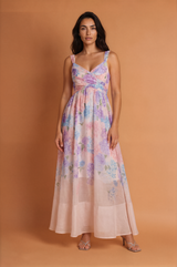 Lady Sweet Bow Tie Strap Sleeveless Halter Dress In Mid Length