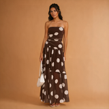 Sue Polka Dot Print Maxi Dress
