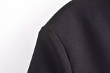 Gold Button Belted Blazer