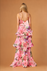 Multi Layer Cake Long Strap Dress