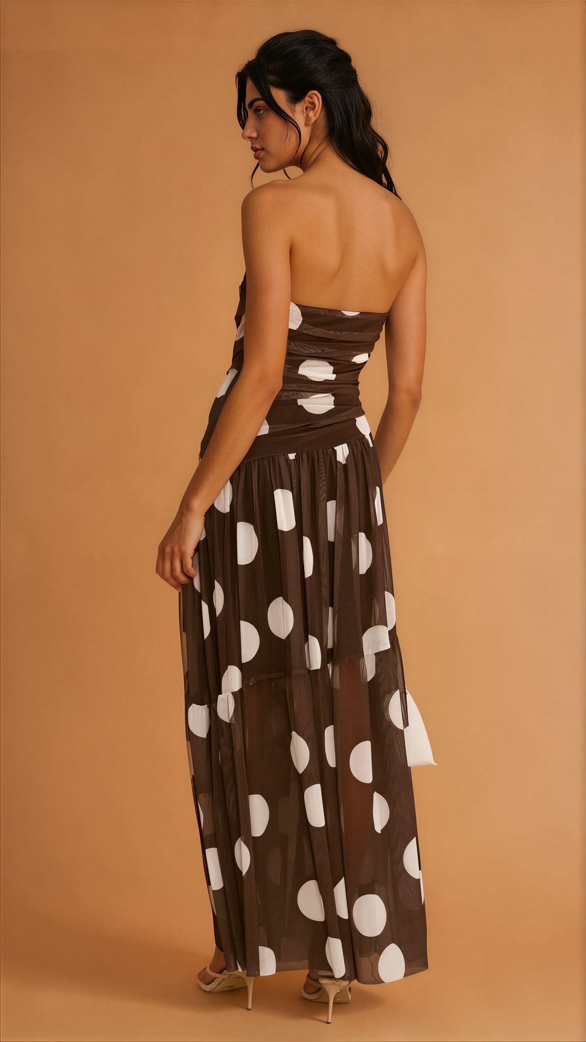 Sue Polka Dot Print Maxi Dress
