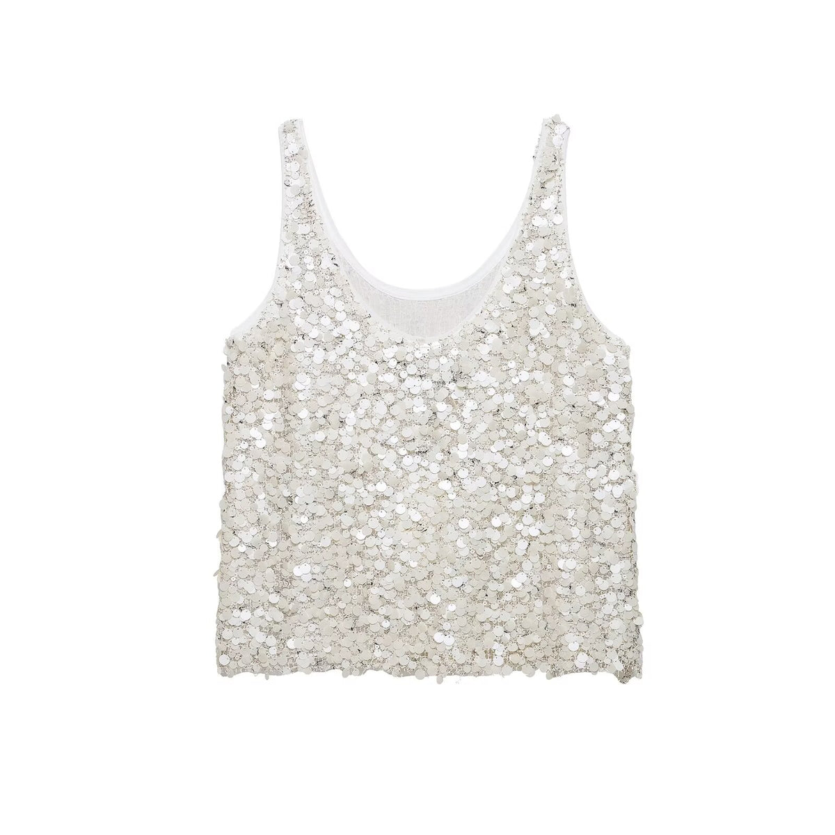 Sequin Beige Top