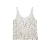 Sequin Beige Top