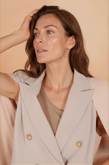 Eliza Cape Jacket Beige