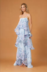 Multi Layer Cake Long Strap Dress