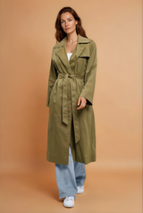 Gille Khaki Trench Coat