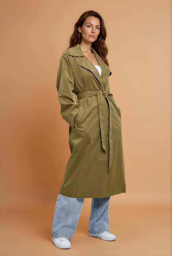 Gille Khaki Trench Coat