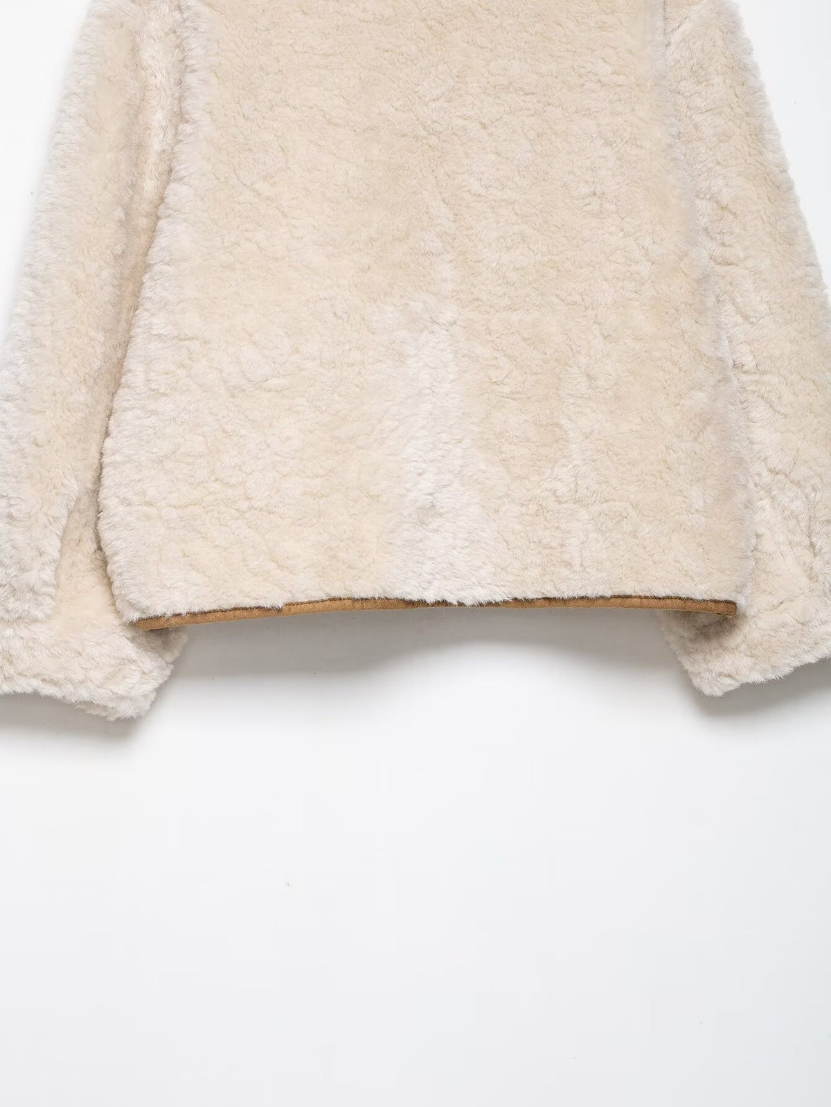 Bethany Cream Fluffy Winter Jacket