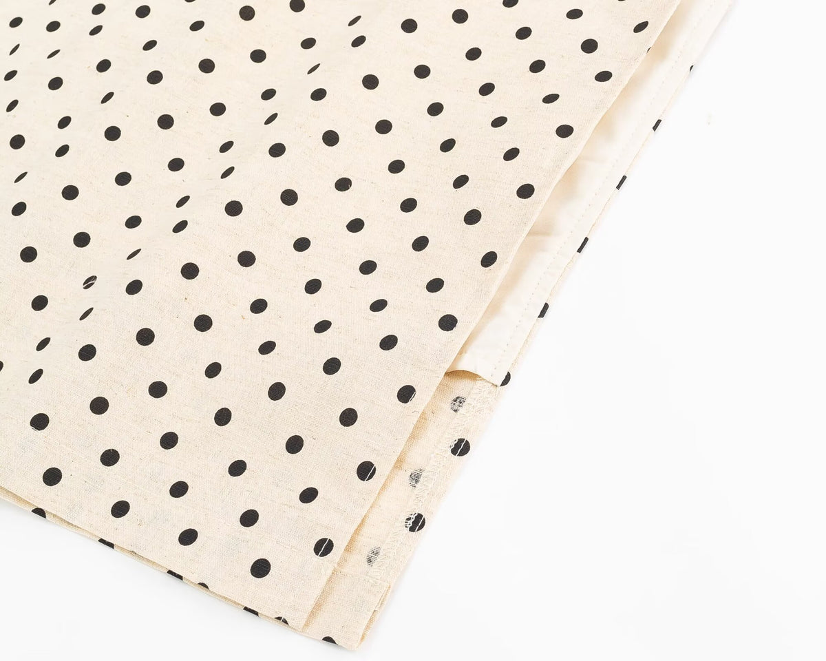 Polka Dot Pleated Waist Tight Midi Dress