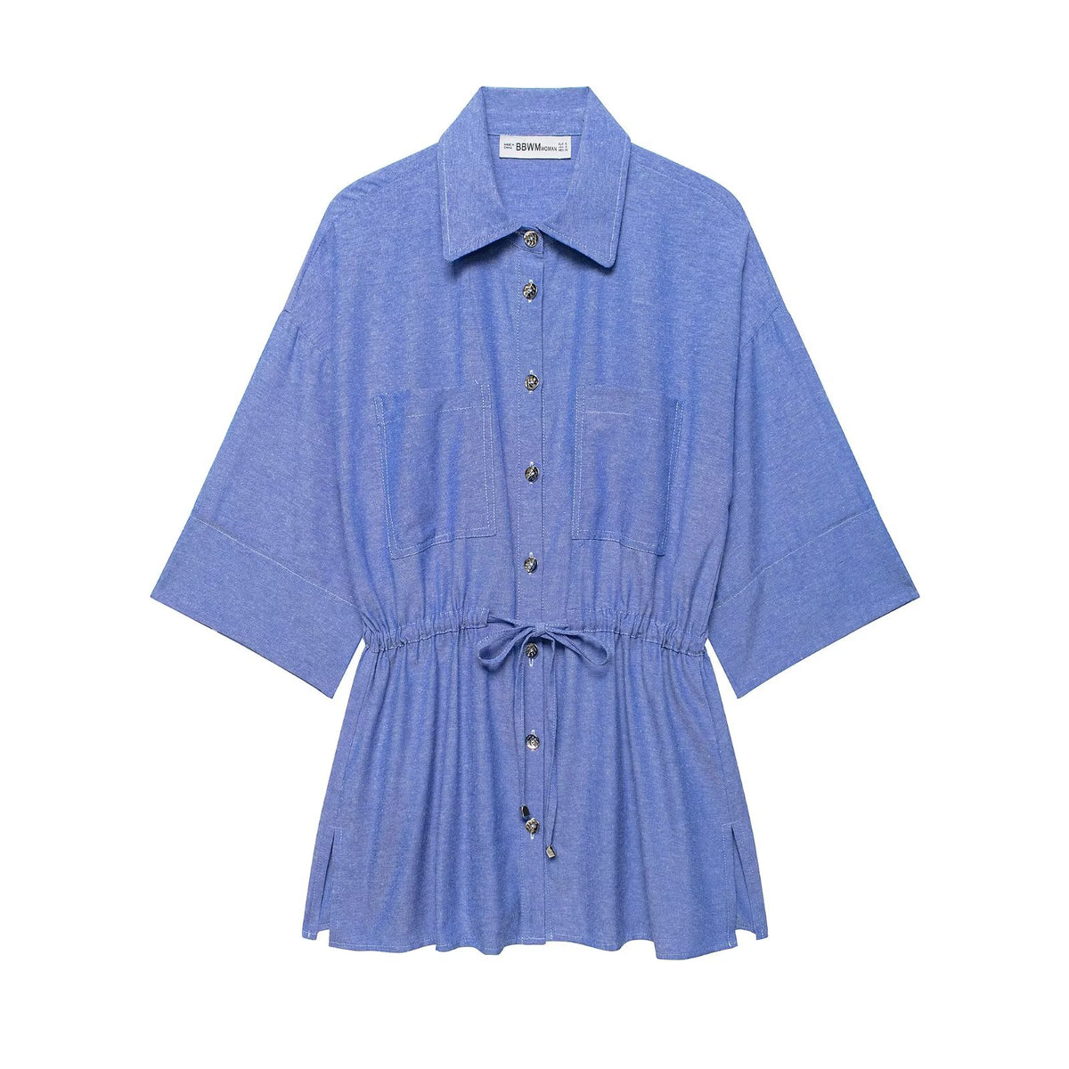 Women Clothing Spring Linen Blended Tour Safari Jacket Shirt