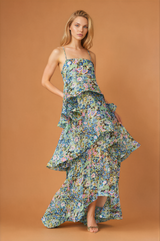 Multi Layer Cake Long Strap Dress