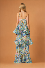 Multi Layer Cake Long Strap Dress