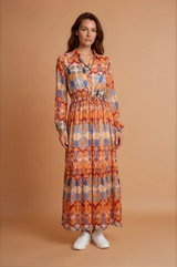Elena Button Down Maxi Dress