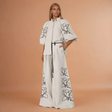 Sue Embroidered Beige Top