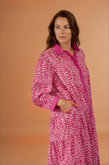 Rose Button Down Maxi Dress