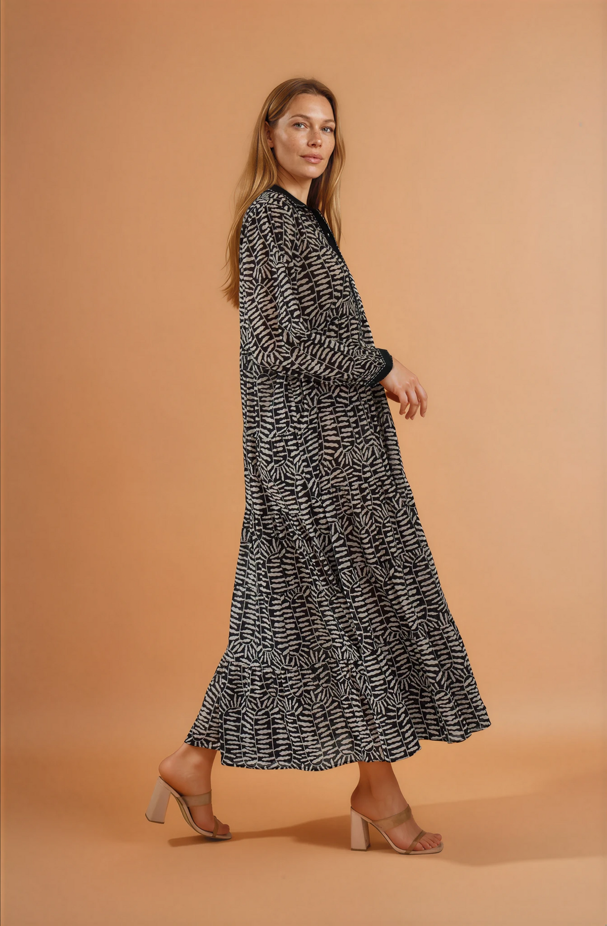 Black Button Down Maxi Dress
