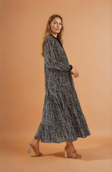 Black Button Down Maxi Dress