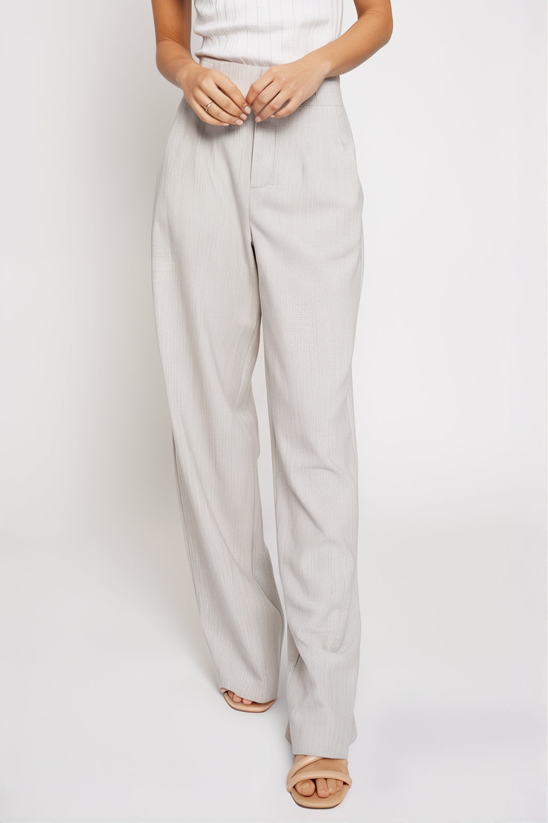 Grey Classic Pants