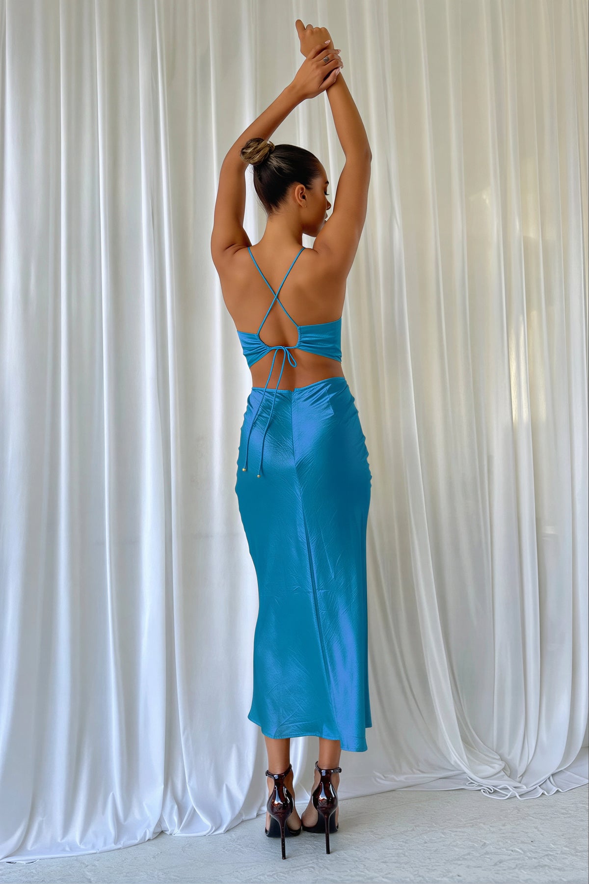 Chaya Slip Dress - Ocean